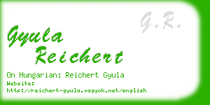 gyula reichert business card